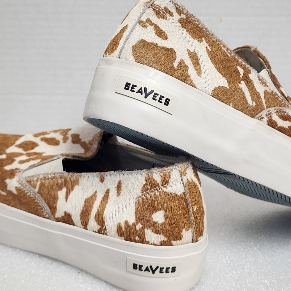 Seavees Baja Platform Mulholland Platform Shoes Cowhide Size 9 Slip On QUALITY!! - Picture 5 of 9